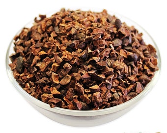 250 g de grains de cacao péruvien crus biologiques émiettés | Superaliment végétalien sans OGM | Grains de cacao crus émiettés | Théobroma cacao