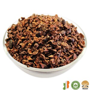 1kg Raw Organic Peruvian Crumbled Cacao Nibs | Non-GMO Vegan Superfood | Raw Crumbled Cacao Nibs | Theobroma Cacao