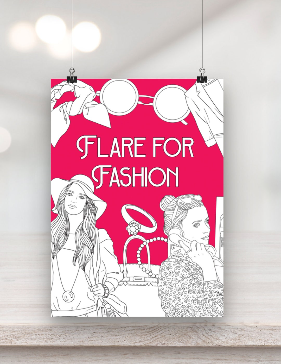 FASHION coloring book for adults Destress coloring book for adults fashion  clothing coloring book: Adult Coloring Book FASHION (Paperback)
