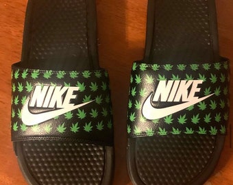 holographic nike slides