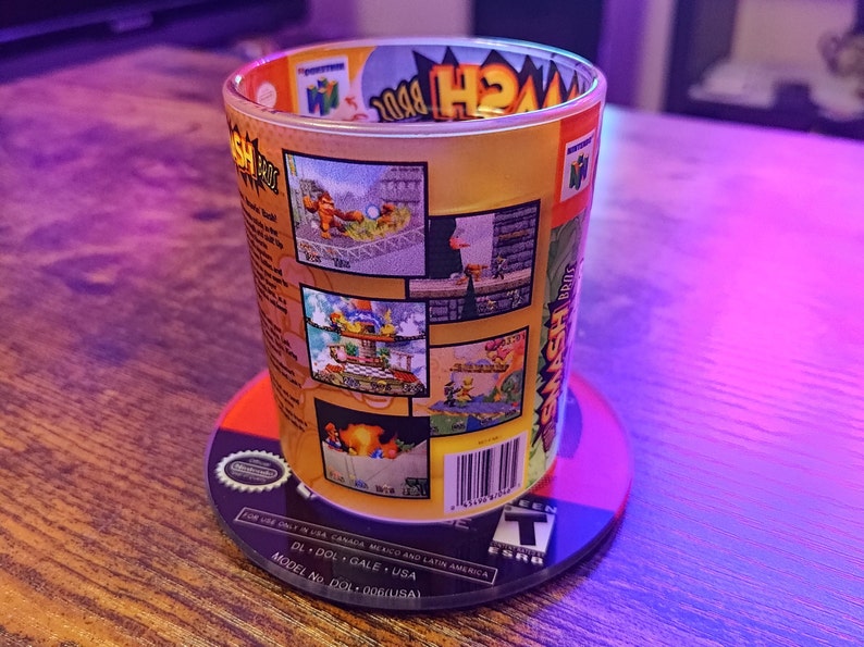 Super Smash Bros. Whiskyglas i frostat glas bild 2