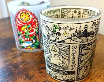 Zelda Wind Waker texturerat glas med whiskyglasset