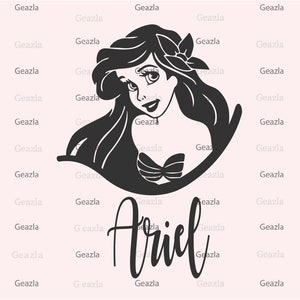 Little Mermaid Clipart Svg, Ariel Svg, Shirt Design, Tshirt Svg, Vinyl Cut, Svg files for Cricut, Customized gift svg, png, pdf, jpg, eps