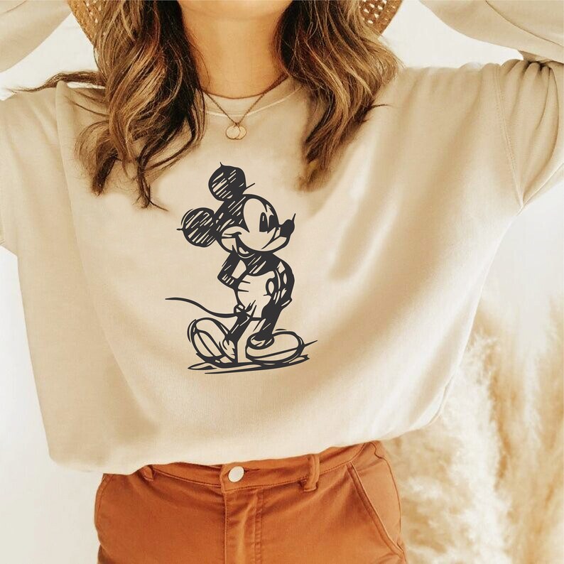Mickey Mouse Sketch Svg Cricut Svg Silhouette Cut Files - Etsy