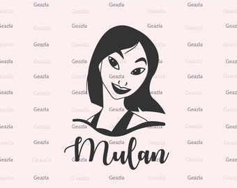 Prinses Mulan Svg, Magical Svg, T-shirt Ideeën, Vinyl Cut, Svg bestanden voor Cricut, Afdrukbare snit, Aangepaste gift svg, png, pdf, jpg