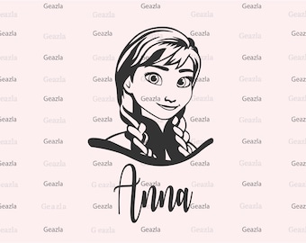 Princess Anna Svg, Magical Svg, T-shirt Ideas, Vinyl Cut, Svg files for Cricut, Printable cut, Customized gift svg, png, pdf, jpg, eps, ai