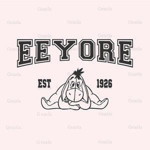 Eeyore Svg, Eeyore clipart, digital Svg, Kid Tshirt Designs, for kids cut files, Cartoon cricut cut, Vinyl cut, digital prints, png, pdf, ai