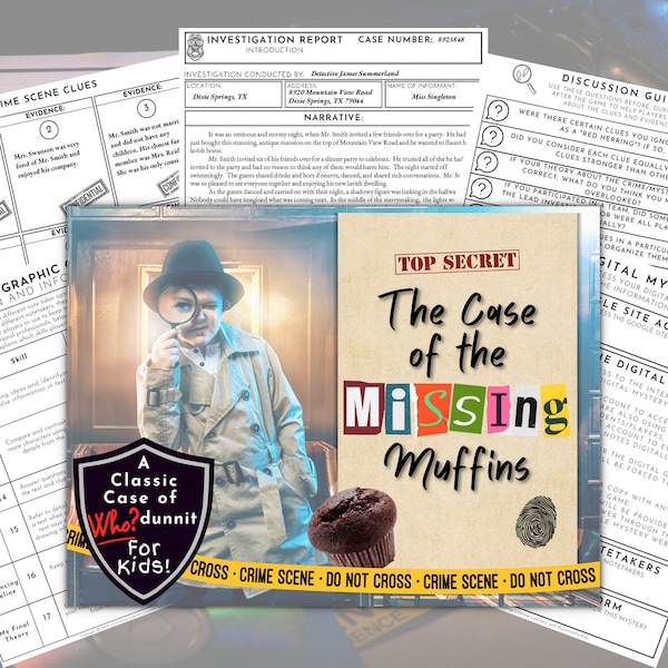 Escape Room Kit | Mystery Game | Team Building Activities | Team Building Games | Date Night Ideas | Detective Game | True Crime