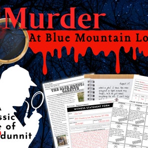 Murder Mystery Game | Escape Room Kit | Family Game Night | Unsolved Case Files | Murder Mystery Party Kit | Printable Escape Room for Kids