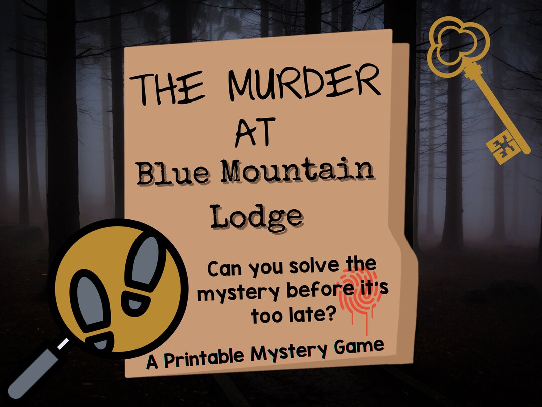 Murder Mystery Game Printable Game Kit Printable Mystery - Etsy New Zealand