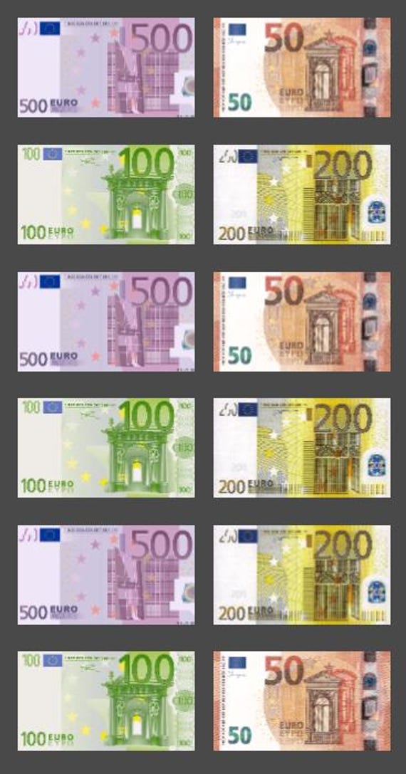 Euro Money Banknotes
