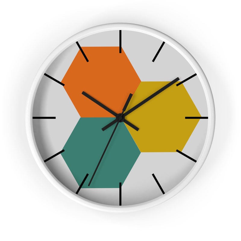 Yellow Wall Clock - Etsy