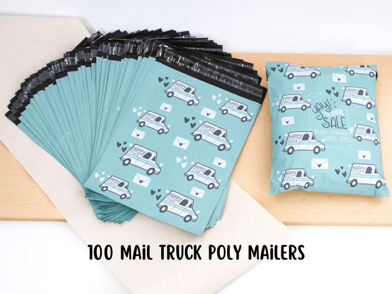 HAPPY MAIL TRUCK Poly Mailers 10x13 25100 Count Etsy