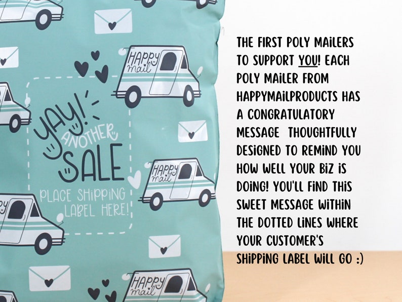 HAPPY MAIL TRUCK Poly Mailers 10x13 25100 Count Etsy