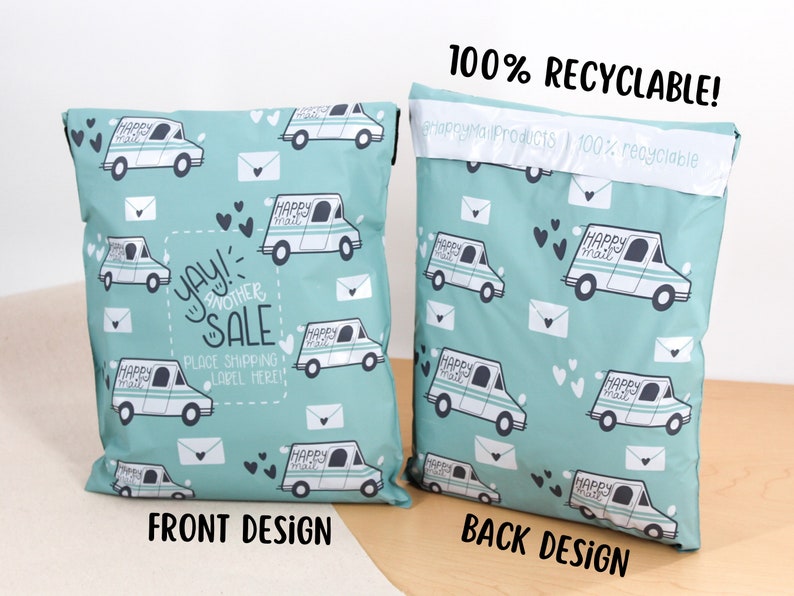HAPPY MAIL TRUCK Poly Mailers 10x13 25100 Count Etsy