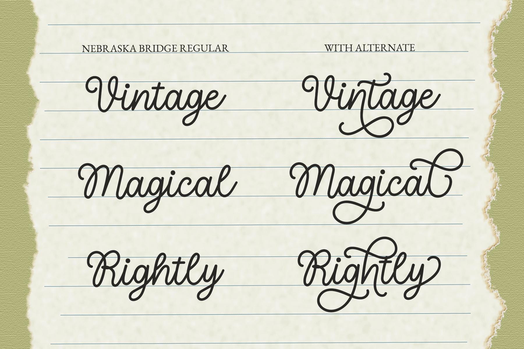 Nebraska Bridge Font, Handwritten Font, Script Font, Cursive Font ...