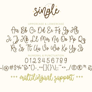 Single Font, Handwritten Font, Handwriting Font, Script Font, Cursive ...