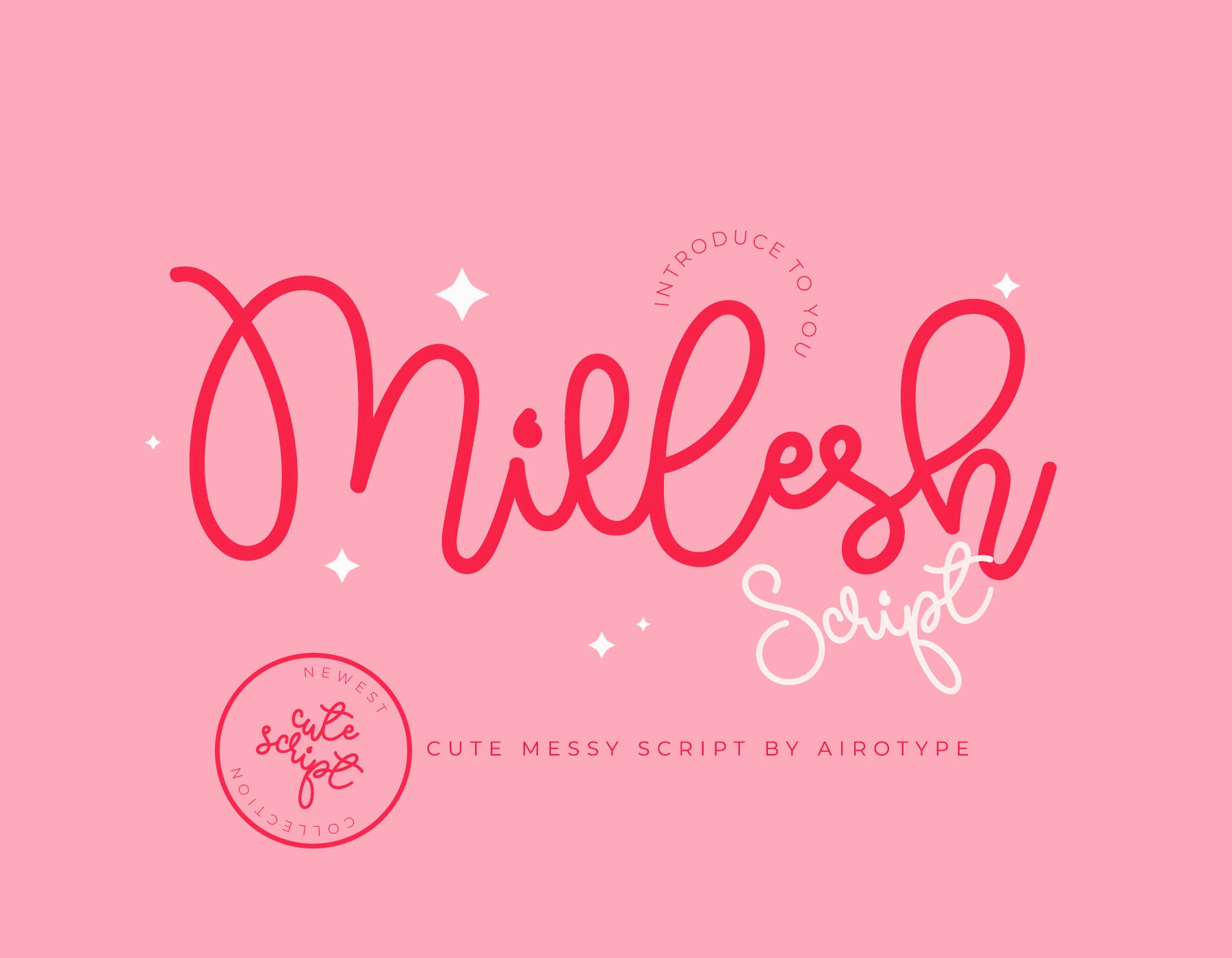 Millesh Script Font, Signature Font, Handwritten Font, Script Font, Bouncy Font, Cursive Font, Wedding Font, Cricut Font, Procreate Font