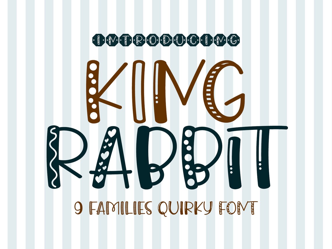 King Rabbit Font, Handwritten Font, Playful Font, Cricut Font ...