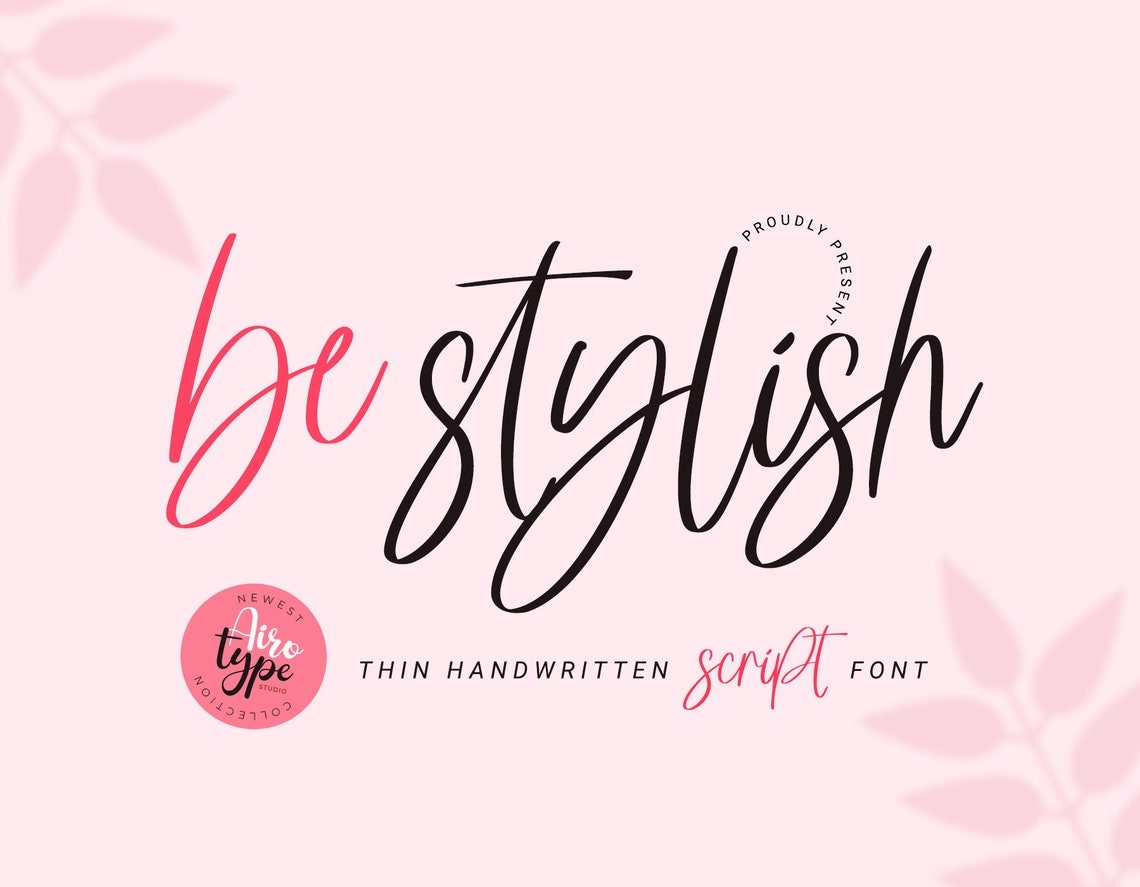 Be Stylish Font, Handwritten Font, Script Font, Handwriting Font ...