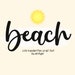 Beach Font, Script Font, Handwritten Font, Handwriting Font, Cursive ...