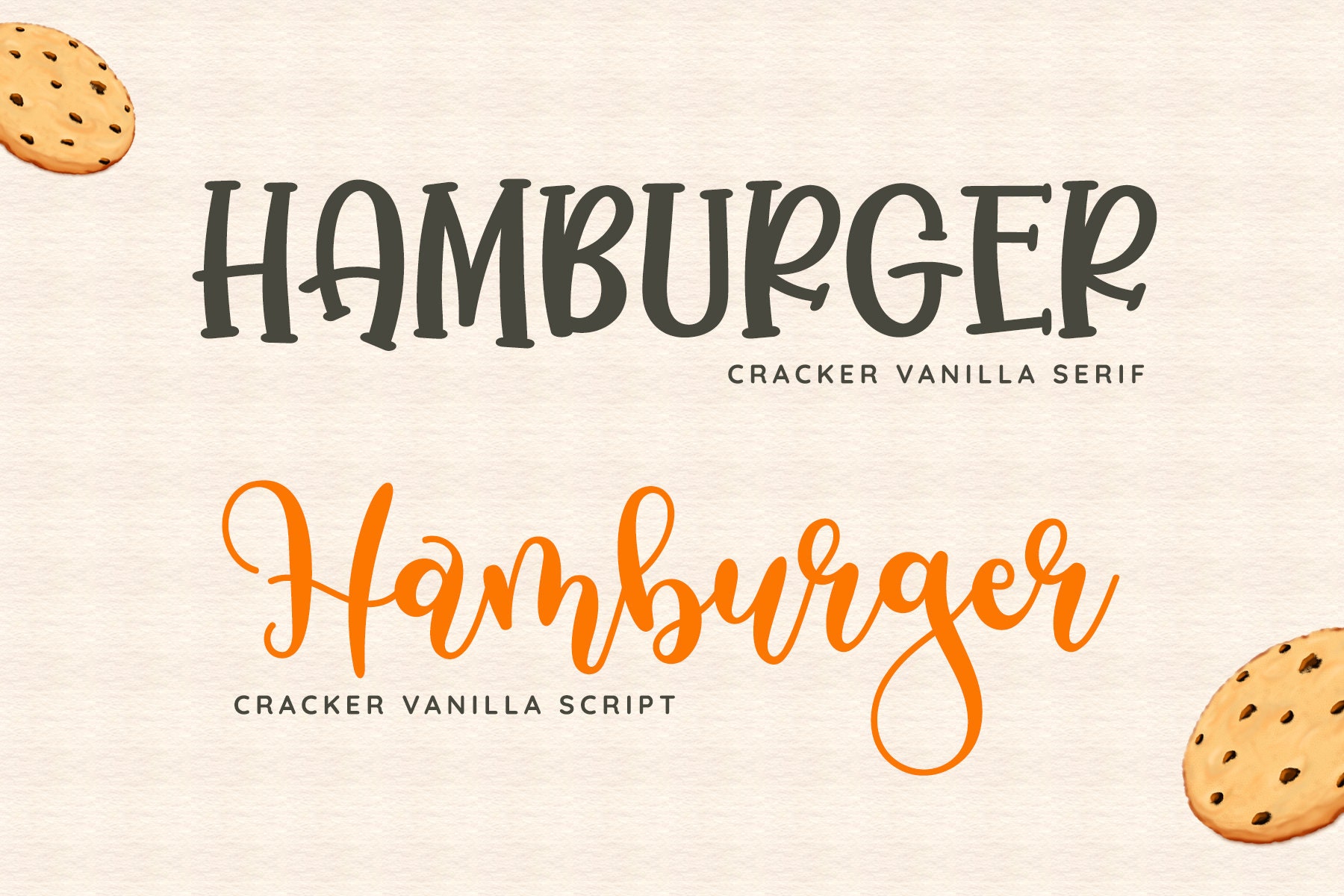 Cracker Vanilla Font Swash Font Bouncy Font Font Duo - Etsy