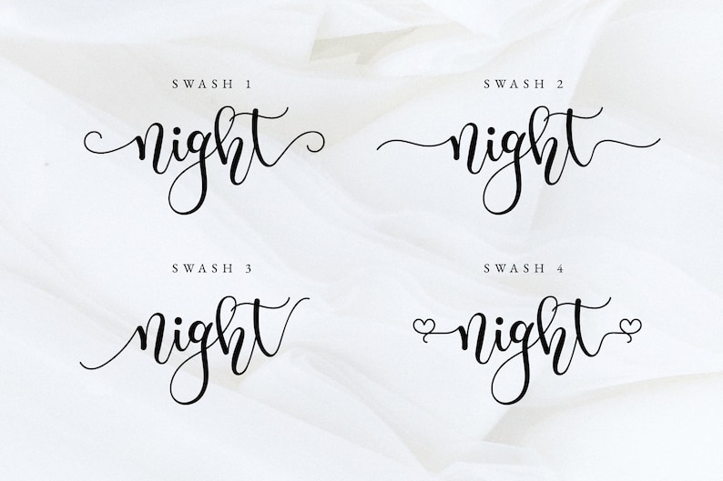 Vip Night Cursive Meghan Font, Script Font, Handwritten Font, Calligraphy Font, Wedding ...