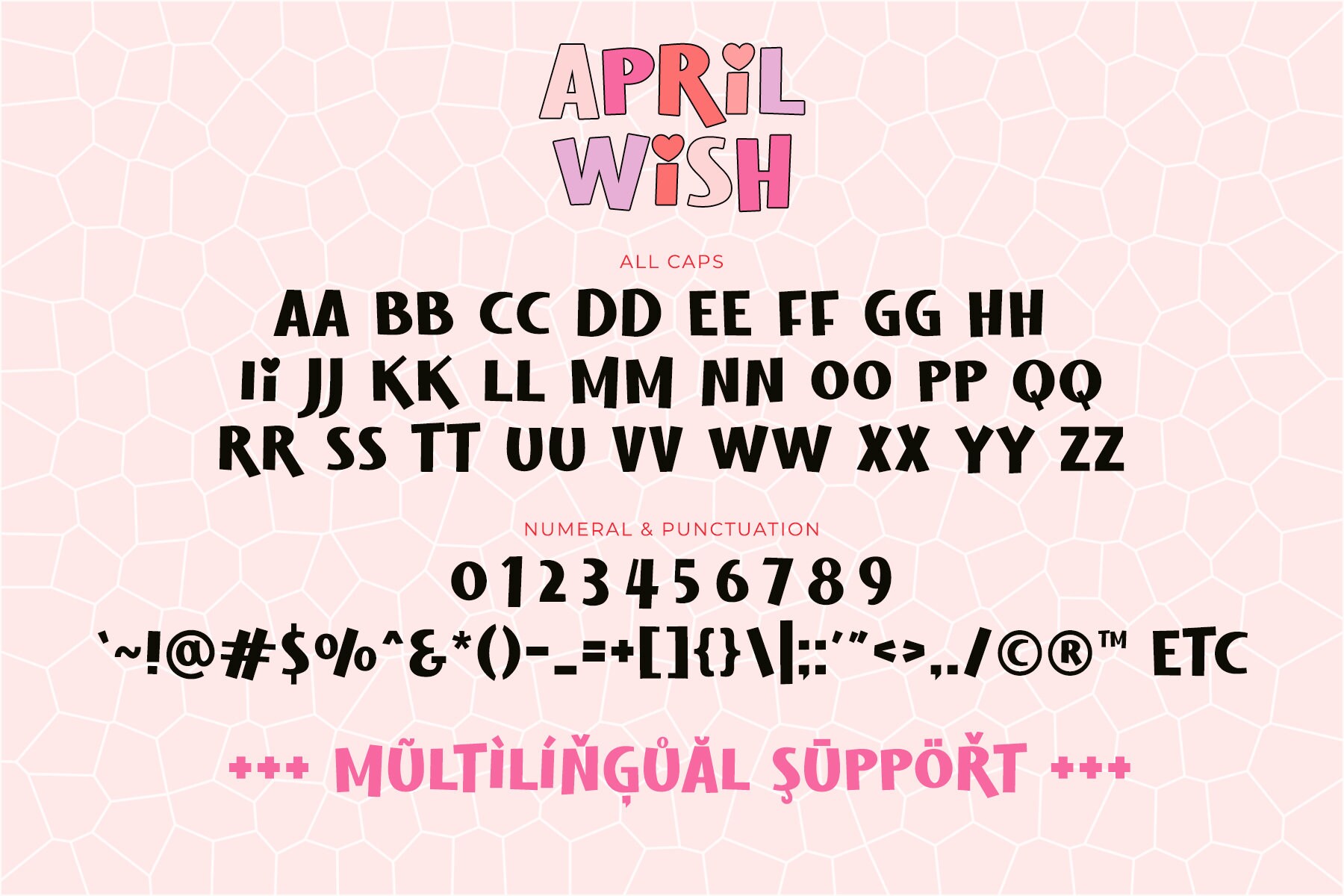 April Wish Font, Bold Font, All Caps Font, Cute Font, Fun Font, Modern ...
