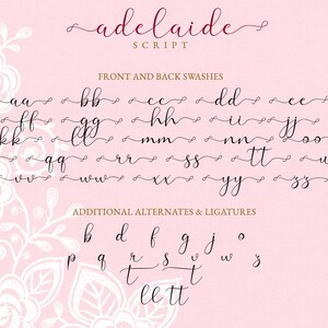 Adelaide Font, Script Font, Wedding Font, Monogram Font, Swash Font ...