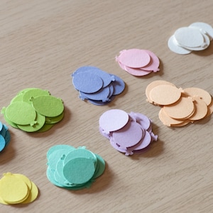 Handgestanztes Konfetti, Luftballons pastell, ca. 100 Stück