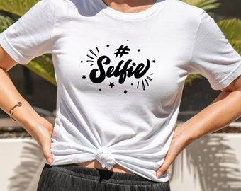 t shirt selfie