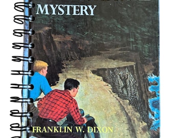 Hardy Boys Shore Road Mystery - handmade blank notebook, sketchbook, journal upcycled, gift, birthday gift, junk journal Franklin W. Dixon