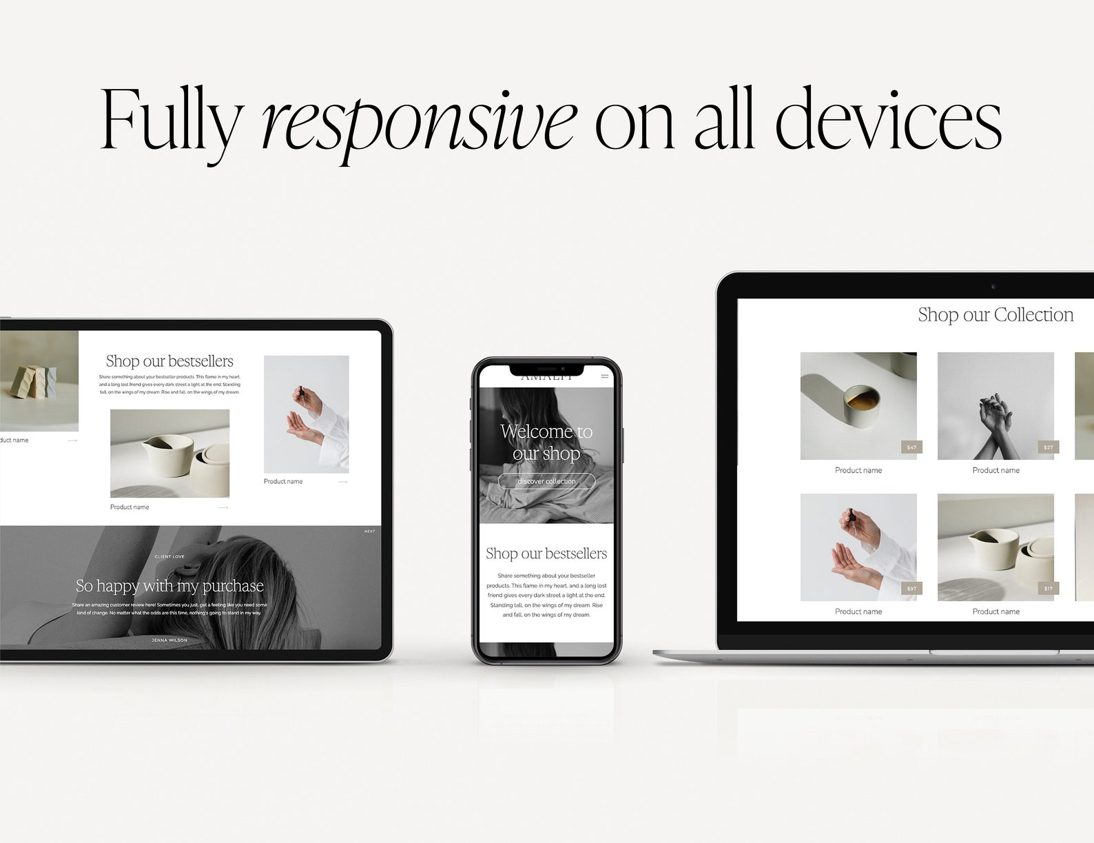 Showit Shop Template, Showit Add on Page, Showit Website Template With Showit Shop Template, Showit Add on Page, Showit Website Template With