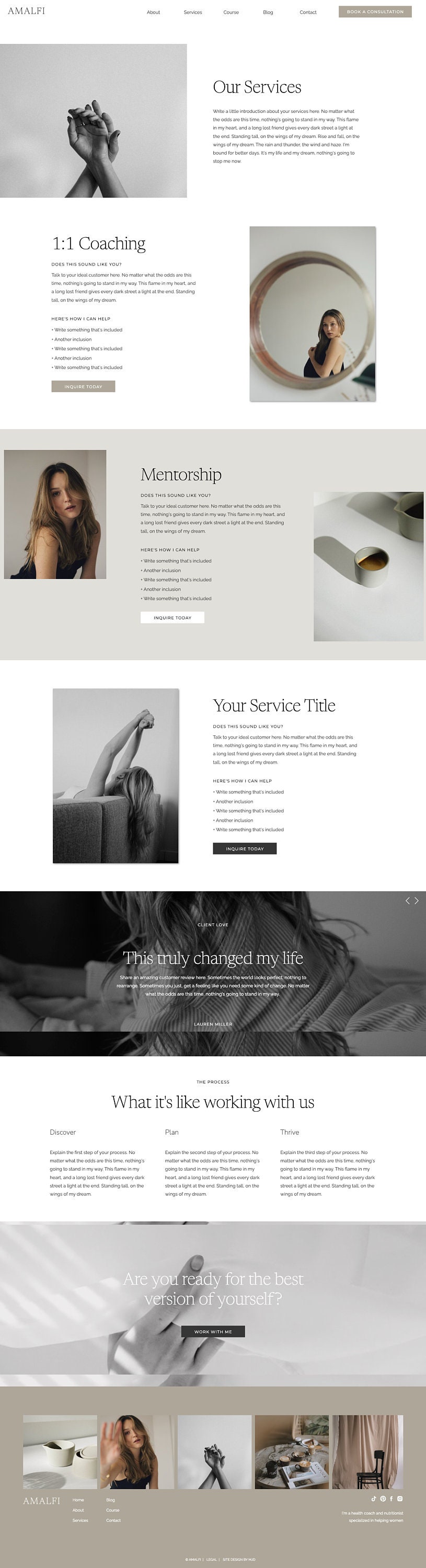 Showit Template Showit Template for Coaches Showit Website With Sales Showit Template Showit Template for Coaches Showit Website With Sales