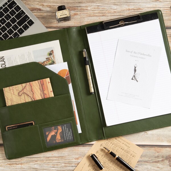 Leather Padfolio Etsy