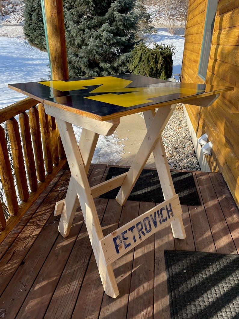 Football Tailgate Table Etsy