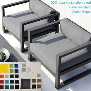 Fade resistant Outdoor Water Proof solution dyed Specialist Highend Sun UV and Water proof-Repel Cushion bench Cover Patio Bench cushion