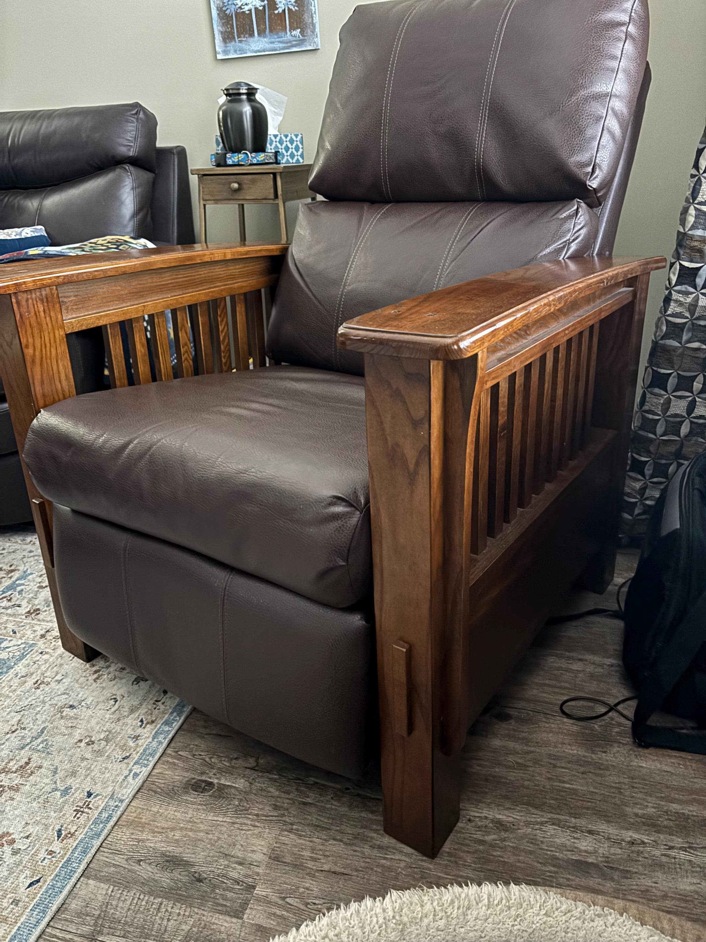 Tailor Made - One Pair arm rest padding Chenille (25” long x 4-3/4” wide  2cm thick) with velcro on 2 ends