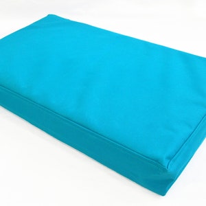 OP MAAT GEMAAKT om waterdicht zeildoek aangepaste terrashoezen binnen buiten tuin vervanging vierkante vorm kussenhoes #PL22 Turquoise te bestellen