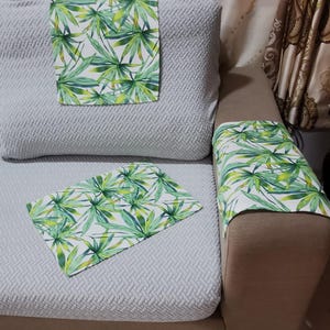 Set of 3 pieces (custom size) Armrests covers for furniture sofas loveseat slipcover protectors recliners chairs sofas home decoration