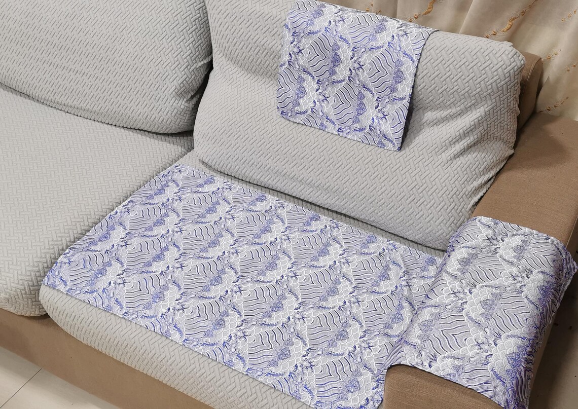 Cover In Custom Anti-slip Armrest Covers (set of 3) - Etsy