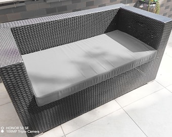 Gray Teflon Outdoor Cushion Cover: UV & Stain Resistant