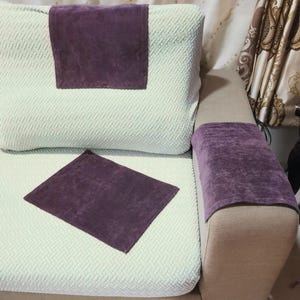 Set of 3 pieces (custom size) Armrests covers for furniture sofas loveseat slipcover protectors recliners chairs sofas home decoration