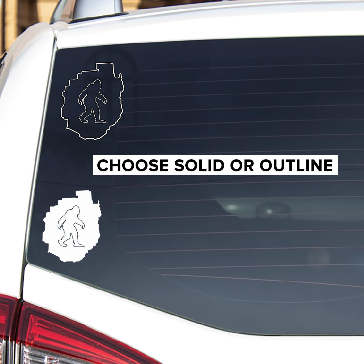 ADK Park Sasquatch Bigfoot Sticker, Adirondacks Sticker, ADK Mountain ...