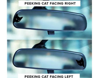 Gluren kat 1,5-1 inch sticker vinyl sticker auto, raam, spiegel, bidon, laptop, camper, vrachtwagen, SUV