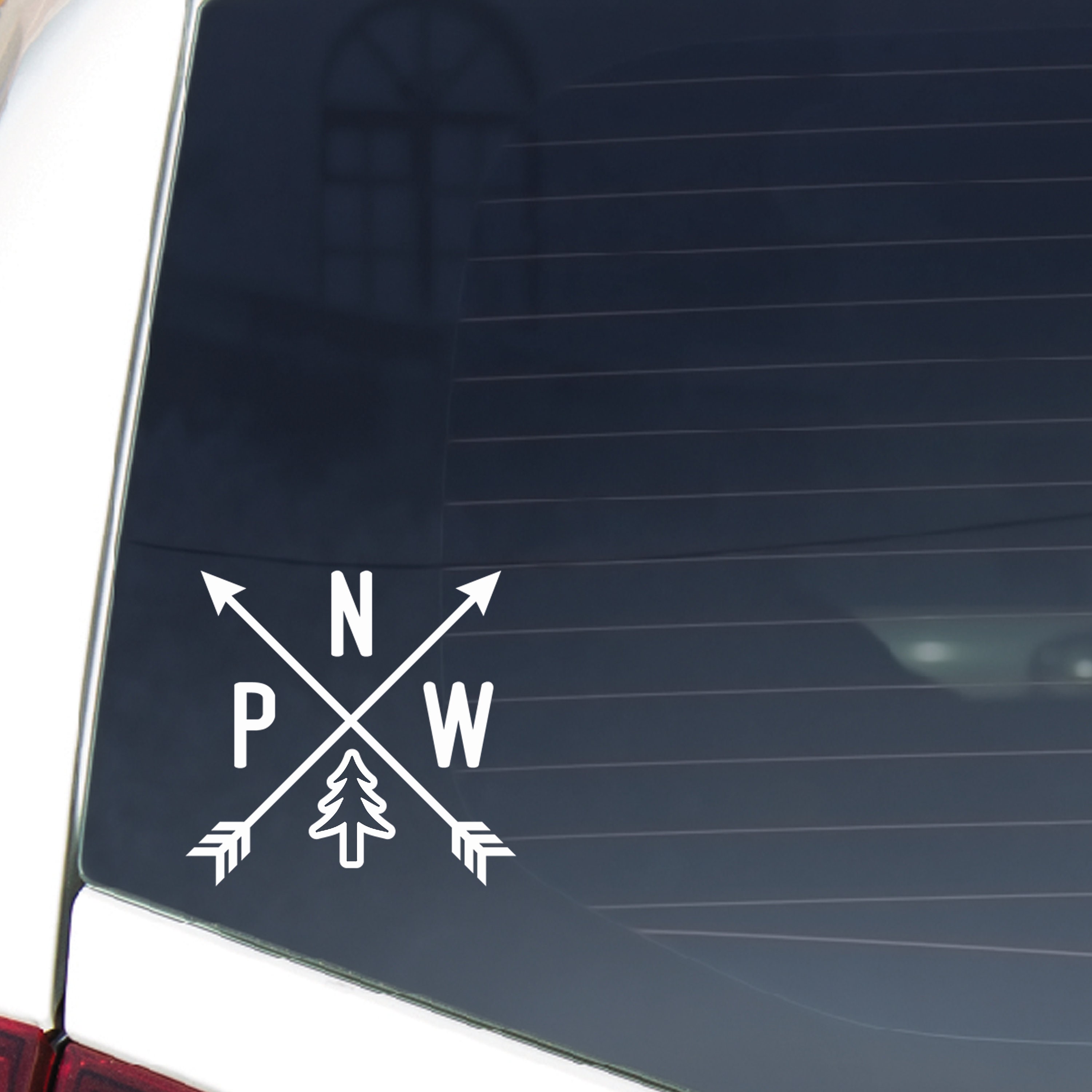 PNW Tree Vinyl Decal | Pacific Northwest Vinyl Decal | Sticker | Car ...