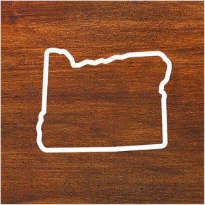 Oregon Outline State OR Sticker Decal Vinyl Car, Window, Mirror, Water Bottle, Laptop, RV, Truck, SUV