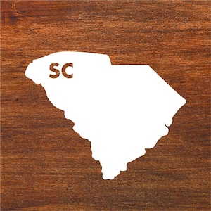 South Carolina State SC sticker sticker vinyl auto, raam, spiegel, bidon, laptop, camper, vrachtwagen, SUV