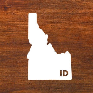 Idaho State ID Aufkleber Vinyl Auto, Fenster, Spiegel, Wasserflasche, Laptop, RV, LKW, Geländewagen