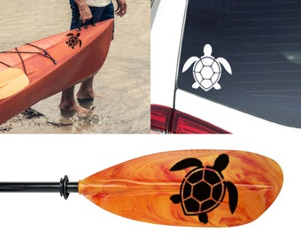 Sticker schildpad kajak sticker vinyl sticker, paddle sticker sticker auto, raam, bidon, laptop, camper, vrachtwagen, SUV